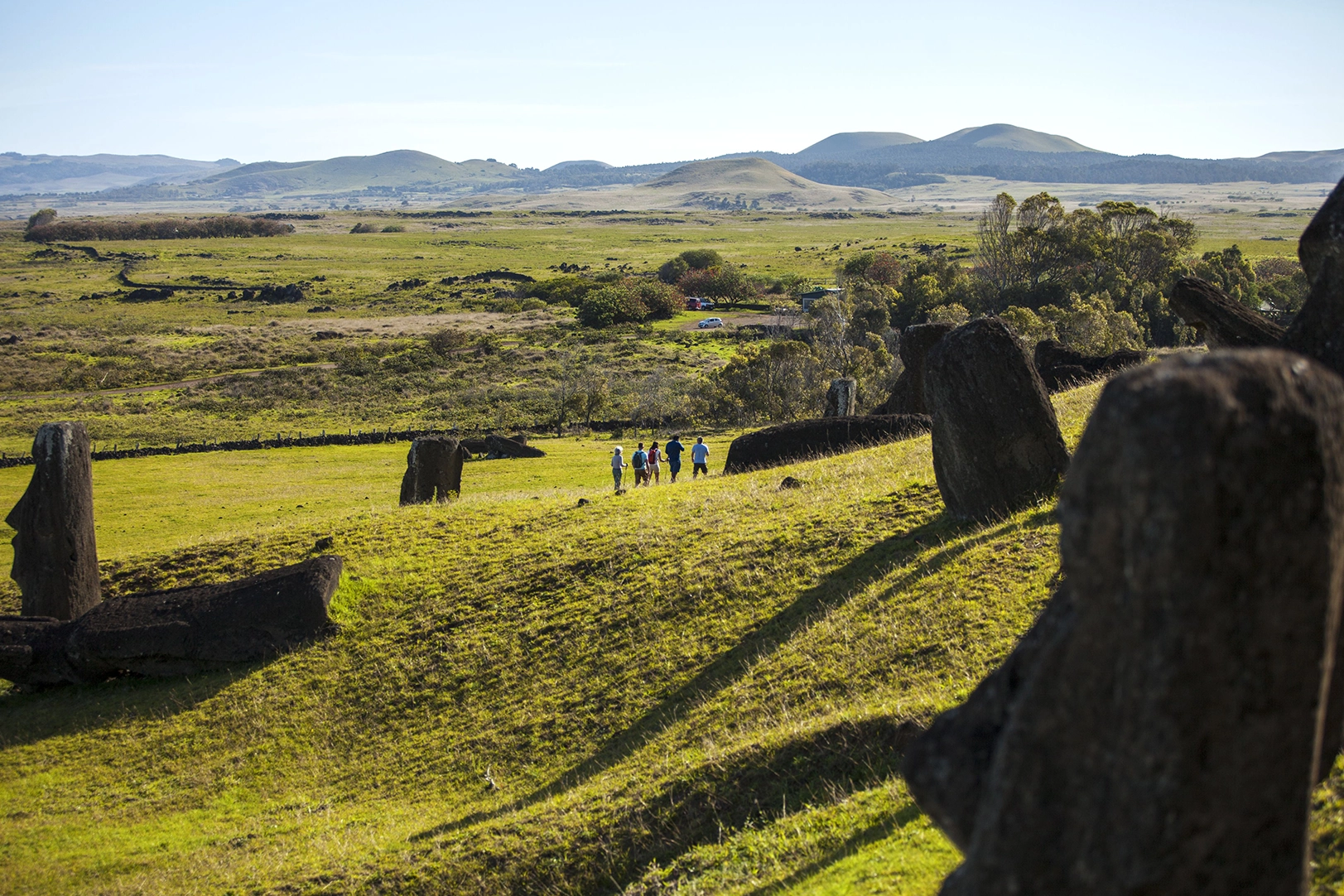 Hike-Rano-Raraku-Moai-Explora-Rapa-Nui-Lodge-Easter-Island-Chile-Atelier-South-America-1